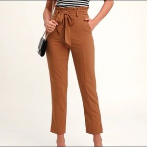 Lightweight paperbag pants
